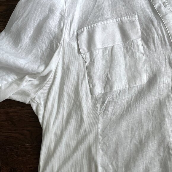 White 100% Linen Shirt Blouse by INC International Concepts-Size 3X - Picture 12 of 13